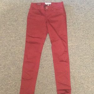 Old navy red pants.